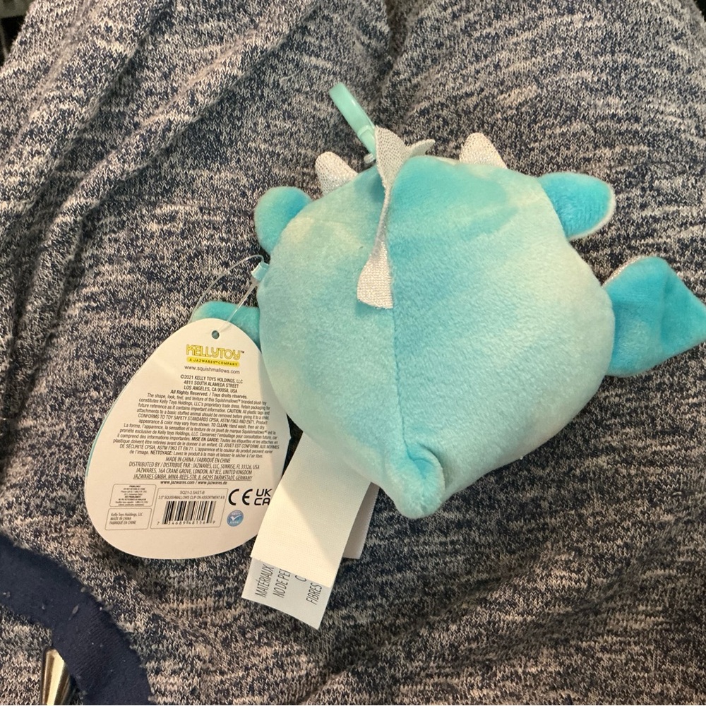 Squishmallows 3.5″ Clip-On Plush — “Keith the Dragon” - Picture 2 of 2